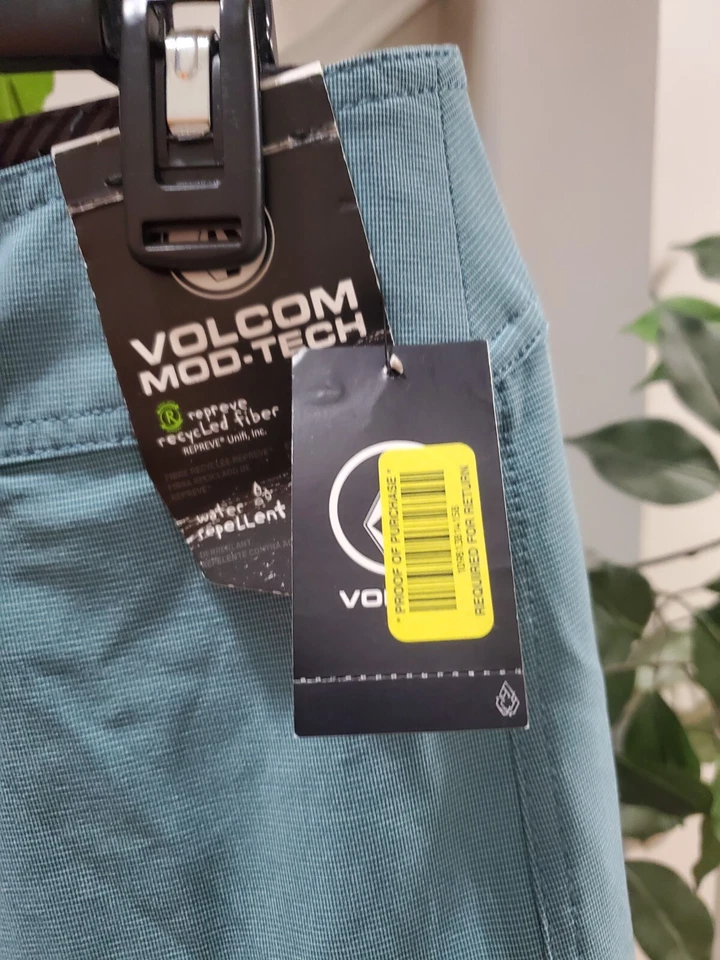 Volcom Men's Blue Polyester Elastic Waist Lido Heather Mod Boardshort Size 30 - Image 3 of 4