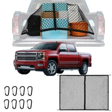 Pickup Rear Truck Storage Cargo Net Heavy-Duty Accessories For Chevy Silverado