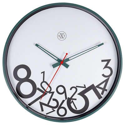 掛け時計（MOBILE NUMBERS WALL CLOCK） NeXtime 30cm Dropped Numbers Silent Analogue Battery Operated