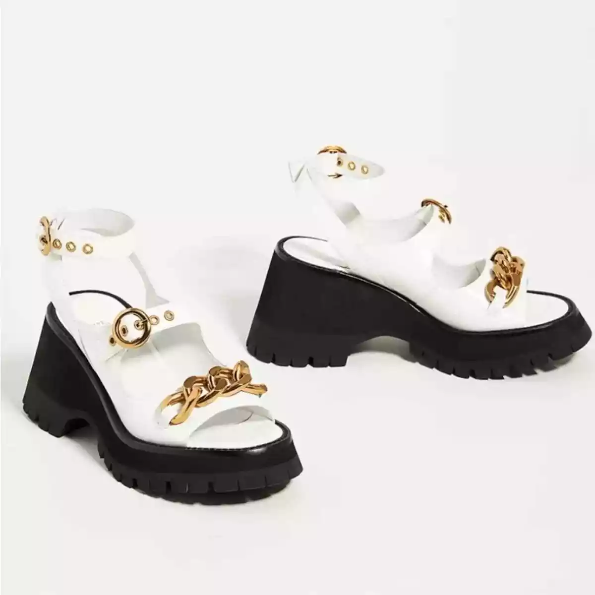 Jeffrey campbell white platforms sale