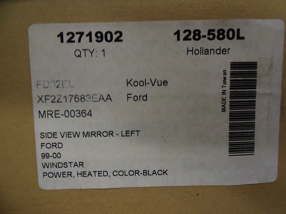 NUEVO para Ford Windstar 99-00 espejo retrovisor eléctrico térmico XF2Z17683EAA Foto 4 de 4