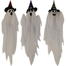 Haunted Hill Farm 26" Hanging Ghosts Halloween Animatronic