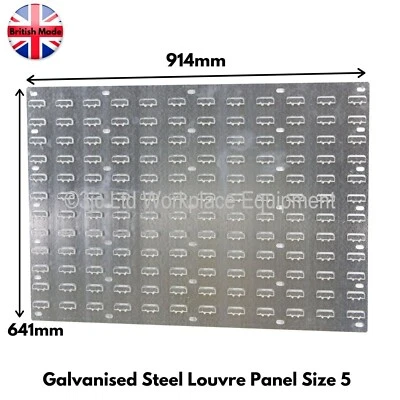 NEW Galvanised Steel Wall Louvre Panel For Parts Bins & Linbins 641mm x 914mm