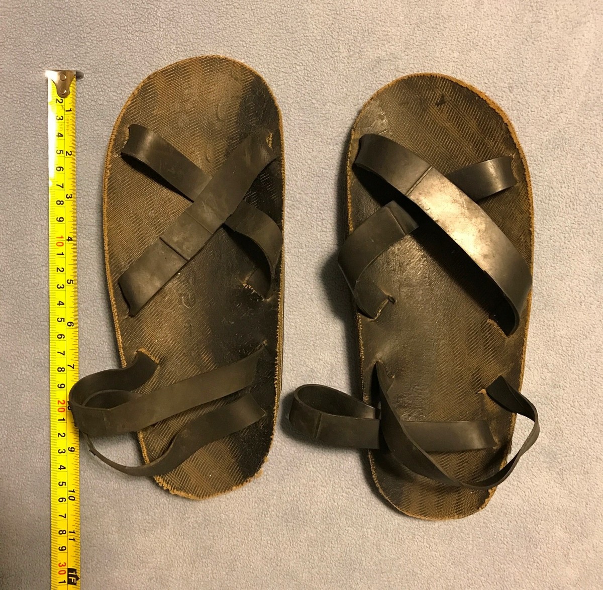 Original Vietnam War Viet Cong Ho Chi Minh Rubber Tire Sandals - Main Image