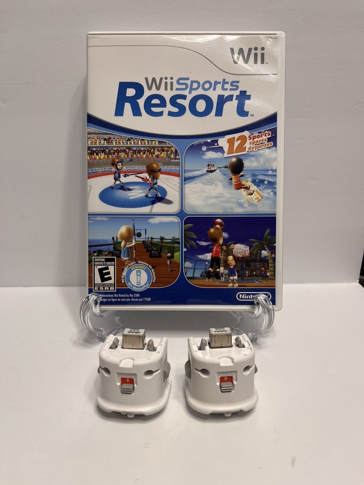 Wii Sports Resort (Nintendo Wii 2009)CIB W/ Wii 2 Motion Plus Adapters