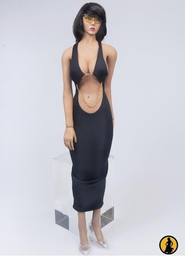 AC Play Female Glossy Sharp Black Heel Shoes 1/6 Scale Phicen TBLeague - Foto 6