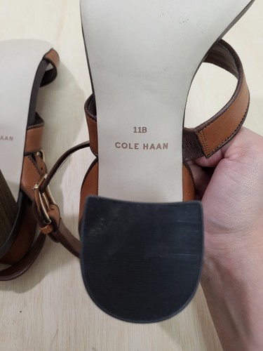 Sandalias de vestir de cuero marrón Cole Haan Delilah para mujer talla: 11B - Imagen 19 de 20