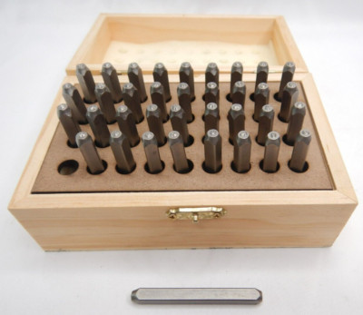 Metal Letter Number Stamp Set 4mm 5/32'' Punch Set 26 Alphabet 10 Numbers