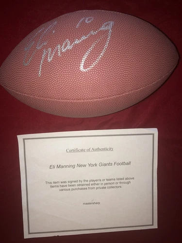 Eli Manning Autographed Football