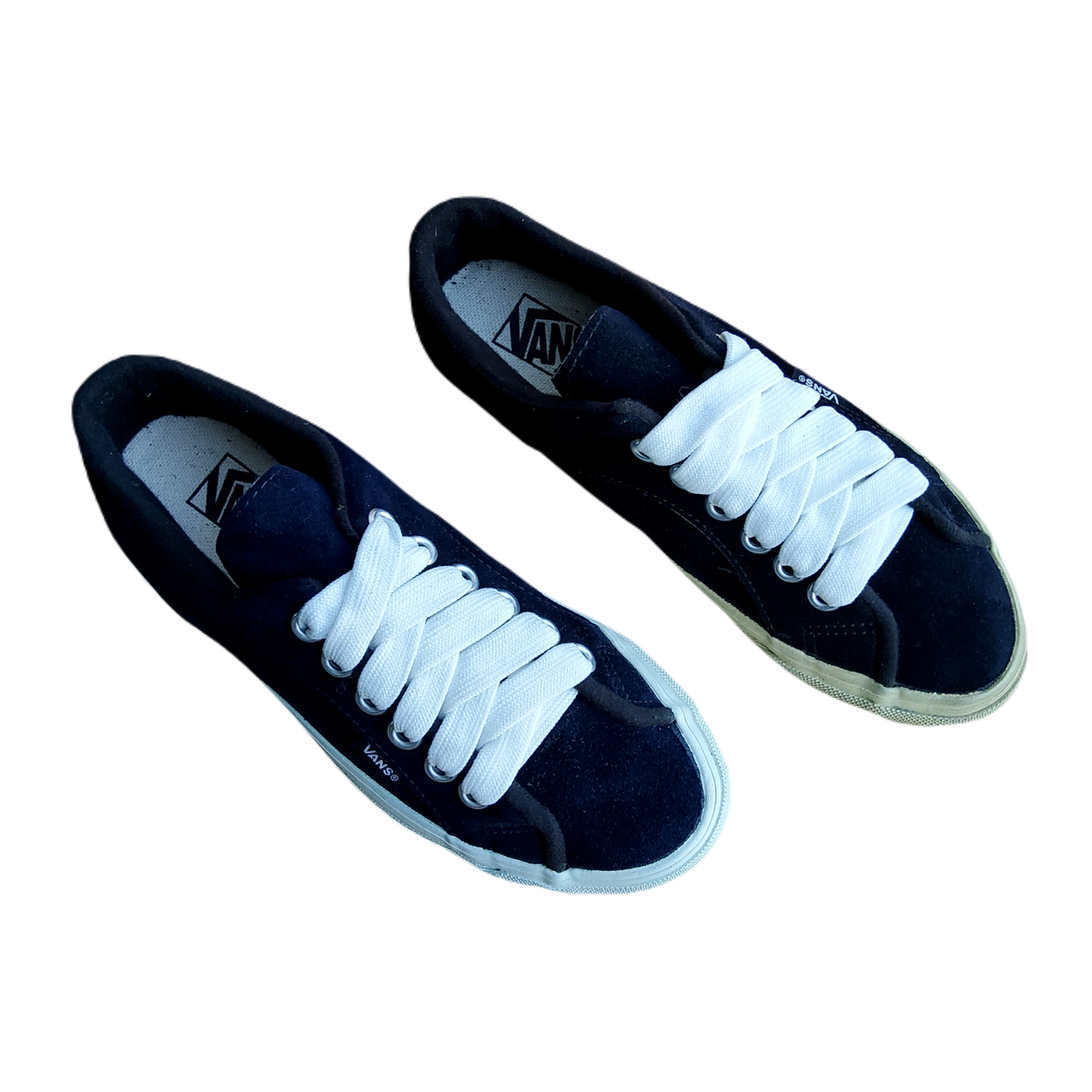 Vintage 90's Vans Lampin Made in USA Black NAVY SUEDE Men Us Vintage 90's Vans Lampin Made in USA Black NAVY SUEDE Men Us