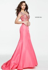 Sherri Hill 51167 Coral 2-Piece Mermaid Prom Dress NWT Size 6 Homecoming Long