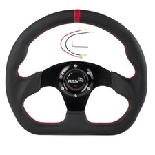 Racing Steering Wheel,12.6  /320mm Genuine Leather 6 Bolts Steering Style C