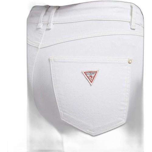 Guess Womens 1981 Capri Denim Trousers 3/4 White W25 - Picture 3 of 5