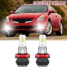 For Nissan Altima 2007-2018 Front H11 H8 LED Fog Lights Bulbs 6000K White
