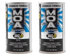 2 PK BG MOA Motor Oil Additive 11oz Cans Engine Protection & Fuel Economy