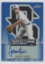 2015 Leaf Metal Draft Perfect Game Blue Prismatic 21/25 Josh Lowe Auto 9nn