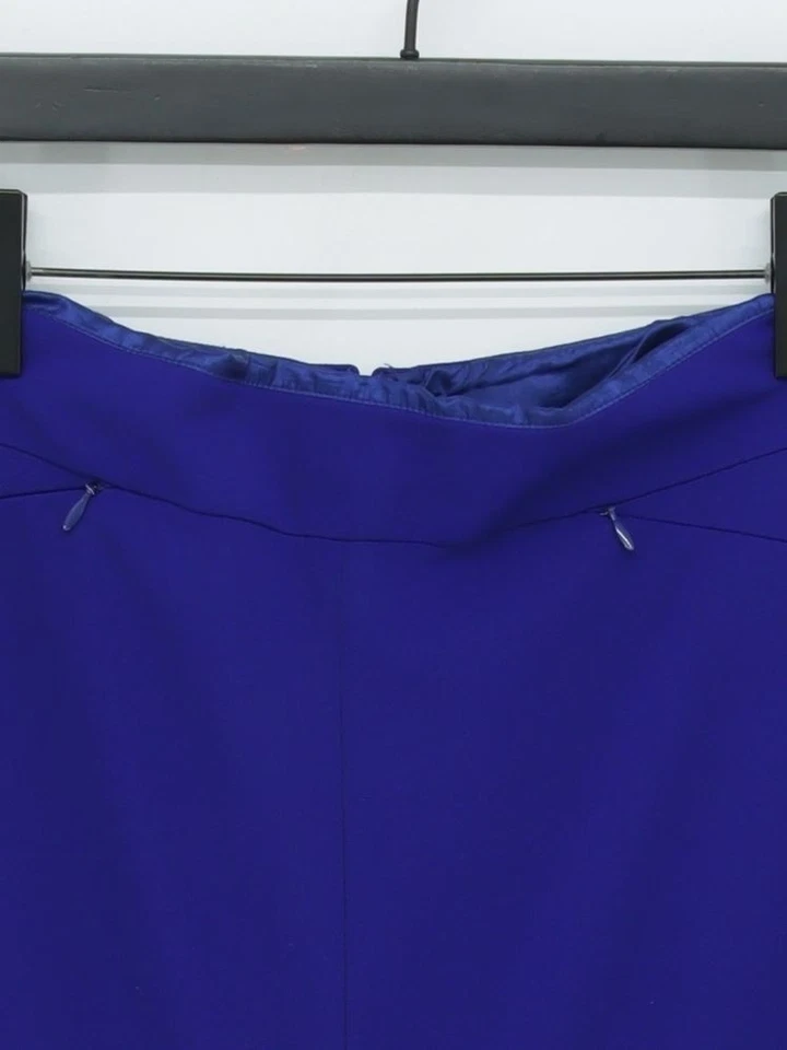 Falda midi larga alta Sally - LTS para mujer Reino Unido 12 azul poliéster Foto 3 de 4