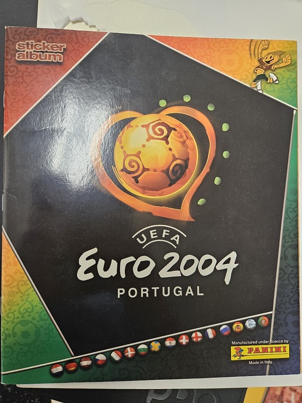 EURO 2004 Portugal  Panini COMPLETE  SET (1-334) *CR7 Rookie Sticker* + Album