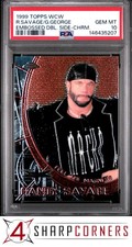 1999 TOPPS WCW EMBOSSED DOUBLE SIDE-CHROME MACHO MAN RANDY SAVAGE HOF PSA 10