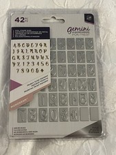 Gemini Crafters Companion Alphabet Foil Press Stamp Dies Modern Script
