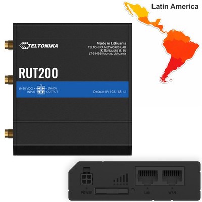 Teltonika RUT200 Industrial 4G Router LTE Cat.4 (Latin America & Europe)
