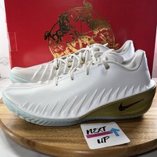 Men s 14-Nike GT Cut 4 CNY White Metallic Gold IB6730-100 Basketball Shoes