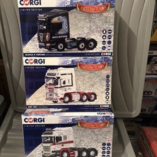 Corgi 1:50. 3in total. 1 DAF & 2x SCANIA R. All new