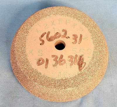 TMI GRINDING WHEEL TYPE 11 46 GRIT  5'' OD 1/2'' ARBOR