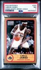 Lebron James 2003 Topps Bazooka Home White Jersey Gold Rookie Card RC PSA 7 NM