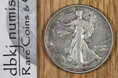 1928 S Walking Liberty Half Dollar 50¢ XF+ Extra Fine Plus Details Cleaned dbkjC