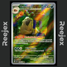 mabosstiff pokemon card value Arven's Mabosstiff ex Secret Rare Destined Rivals 218/182, NM Pokemon main image 1