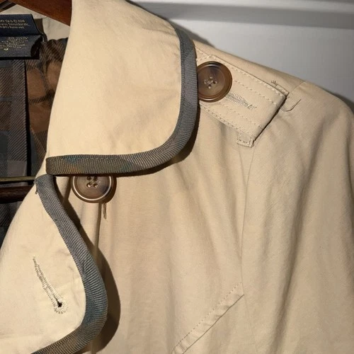 Women’s Torrid Outlander Exclusive Beige Long Trench Coat Cotton Twill Lined  image 5