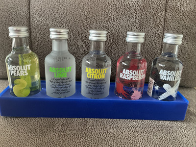 Absolut Five, 5 Mini Vodka Flaschen, Neu, Rarität