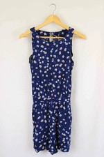 Mango Floral Blue Dress S by Reluv Clothing