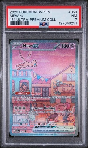 2023 POKEMON SVP EN-SV BLACK STAR PROMO 151 ULTRA-PREM COLL #053 MEW EX PSA 7