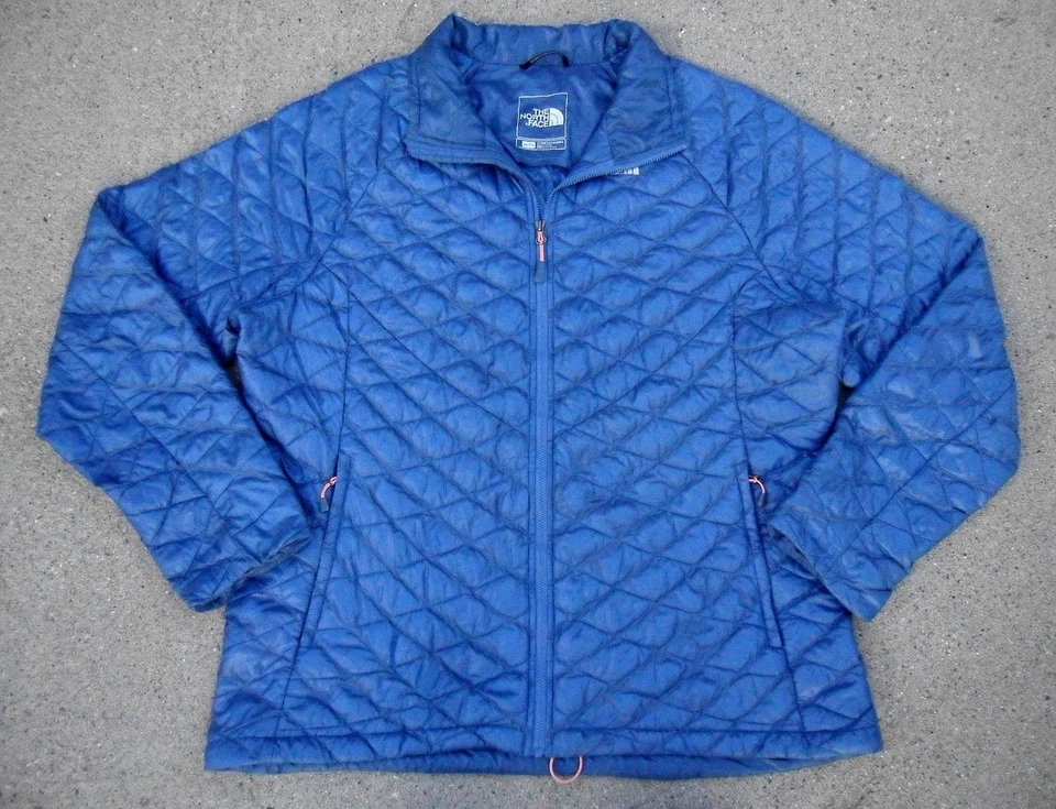 The North Face Thermoball Full Zip Jacket Women's Sz XXL Blue Plimaloft - Image 2 of 4
