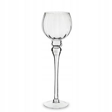 Eleganter Glas-kerzenständer auf Fuß, Kelch, Windlicht, Geschenkidee