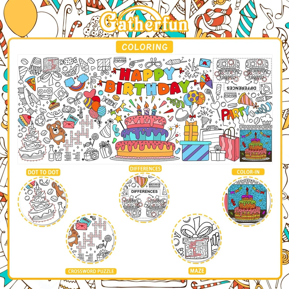 31.5 x 72 Inch Giant Coloring Poster for Classroom, Parties, and Events - Image 3 of 4