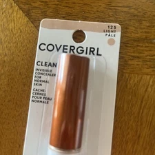 Covergirl Clean Invisible Concealer #125 Light Pale for Normal Skin FREE SHIP