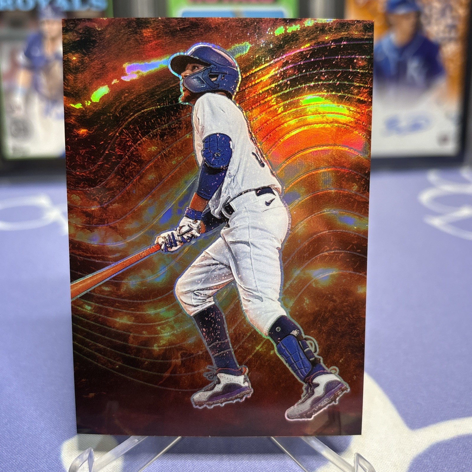 2022 Prizm Mookie Betts Lava Flow SSP Card # LF-3 Dodgers