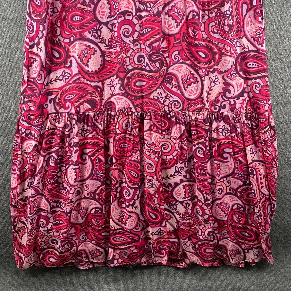 Vestido Cynthia Steffe Mediano Rosa Largo Playa Cottagecore Boho Resort Coastal Foto 3 de 4