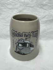 Rastal Münchner Party-Tram Beer Stein Mug Germany Stoneware 1L Oktoberfest Munic