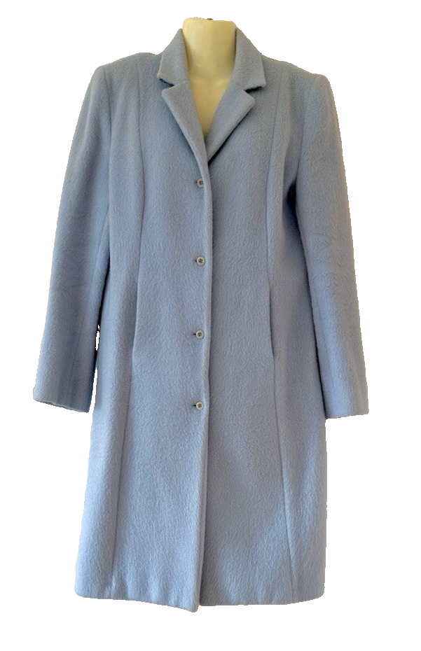 60’s Vintage Wool Mohair Chester Coat The Limited Coat Blue Wool Mohair Vintage Size M | eBay