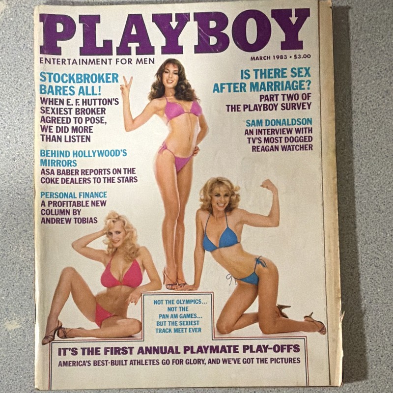 Playboy March 1983 Illustrated Men's Entertainment Magazine (English)