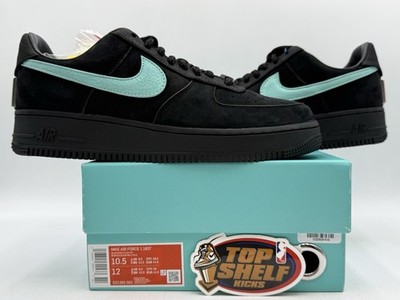 DS New Nike Tiffany & Co Air Force 1 Low 1837 2023 Size 10.5 Authentic Black 