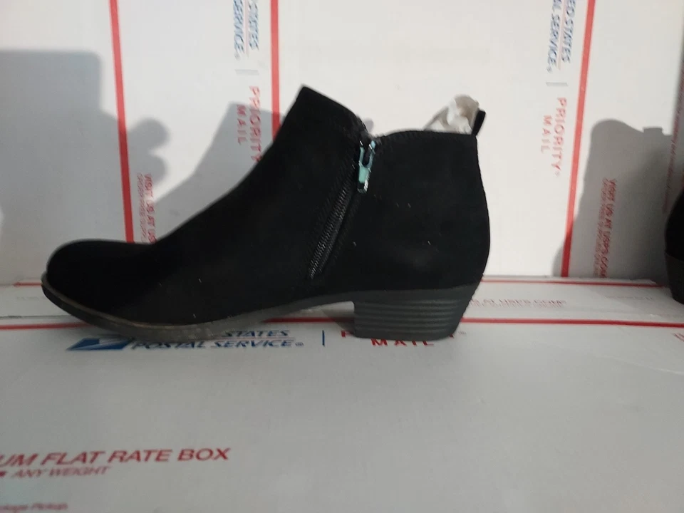 Botas para mujer Rampage TARRAGON 1 negras fx sde SMITH cremallera talla 8,5 M tobillo #T6 Foto 4 de 4