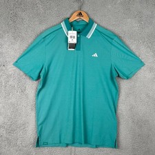 Adidas Ultimate365 Tour Twistknit Pique Golf Polo NWT Pure Teal Mens M JL5381