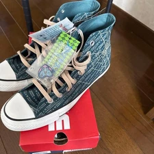 Converse x JoJo ALL STAR HI "JOLYNE CUJOH" Stone Ocean US9.5 w/Charm + Box New