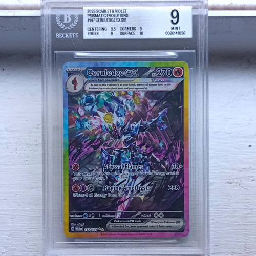 Ceruledge ex graded BGS 9 for sale on eBay