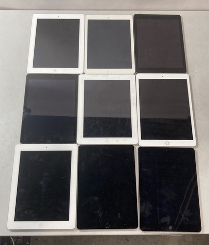 Lot of 11 Apple IPad Models 16-64GB various conditions